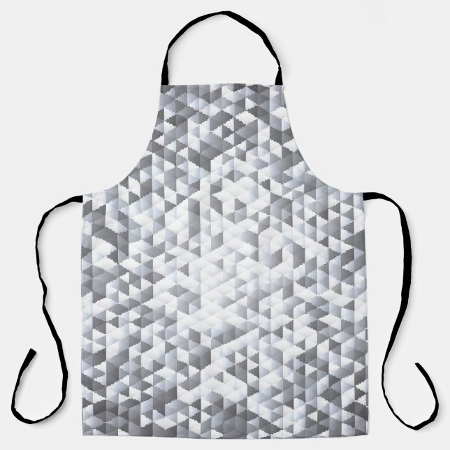 Silver Sequins: Glittering Mosaic Background Apron (Front)