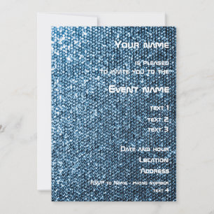Silver Sequins Invitation