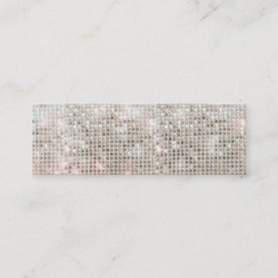 Silver Sequins Mini Profile Card