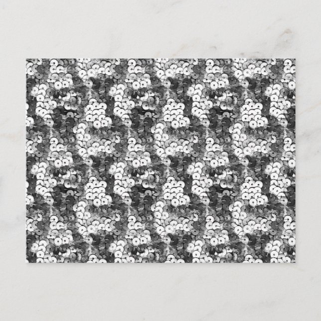 Silver Sequins Postcard (Front)