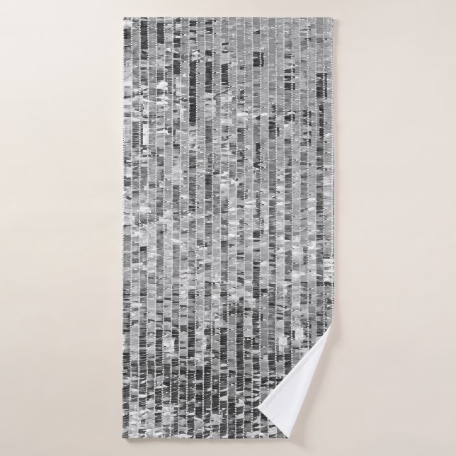 Silver sequins seamless pattern bath towel (Bath Towel)