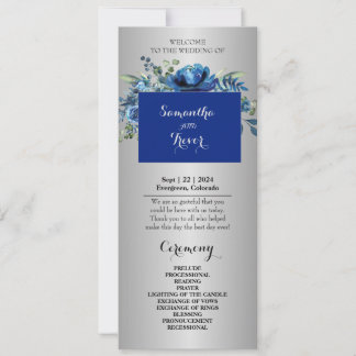 Silver Serenity: A Floral Affair Flat Card
