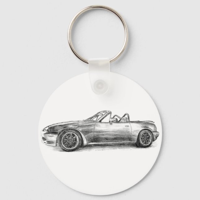 Silver Shadow MX5 Keychain (Front)