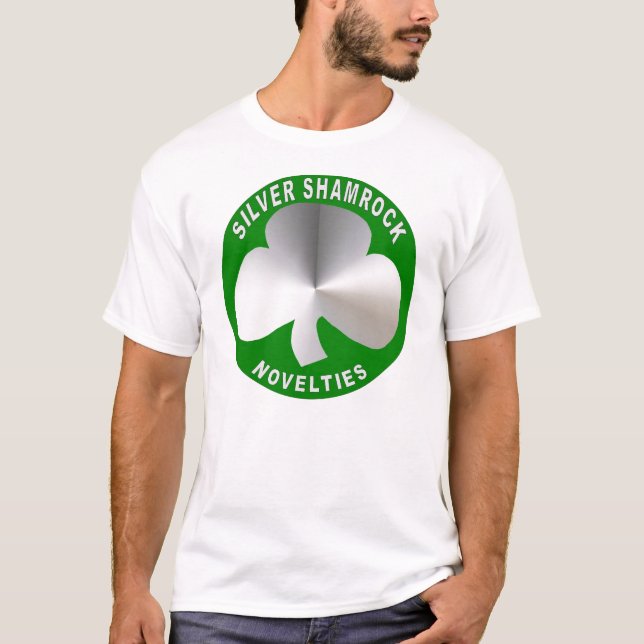 Silver Shamrock Novelties T-Shirt (Front)