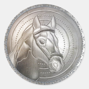 Silver Shield 12 Classic Round Sticker
