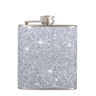 Silver Shimmer Flask