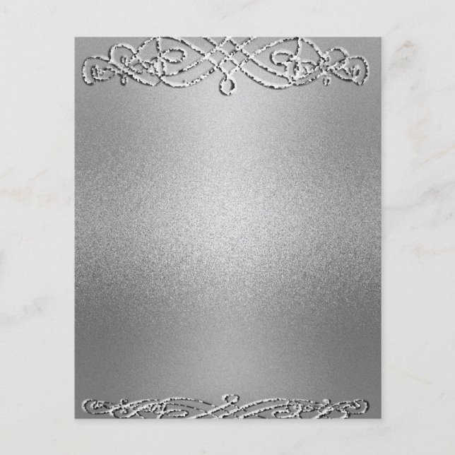 Silver Shimmer Glitter Template Background (Front)