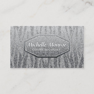 Silver Shine Metallic Business Card