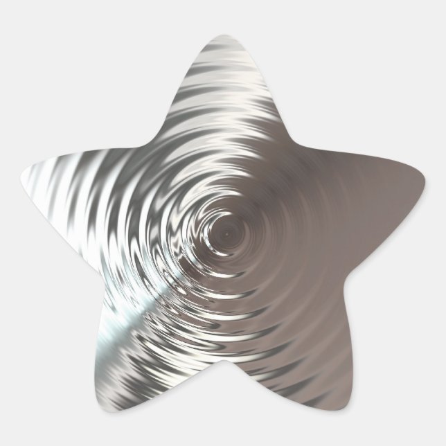 Silver Shining Star Sticker (Front)