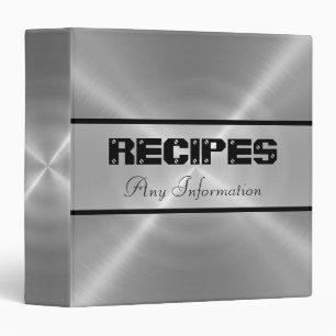 Silver Shiny Stainless Steel Metal Binder