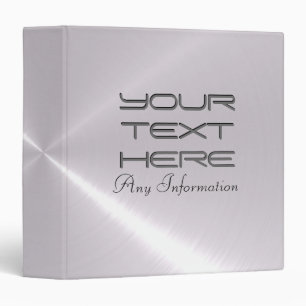 Silver shiny stainless steel metal binders