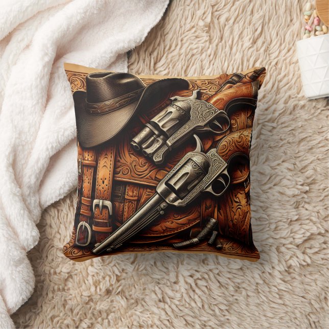 Silver Showdown Throw Pillow (Blanket)
