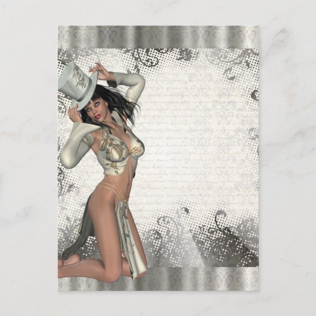 Silver showgirl postcard (Front)