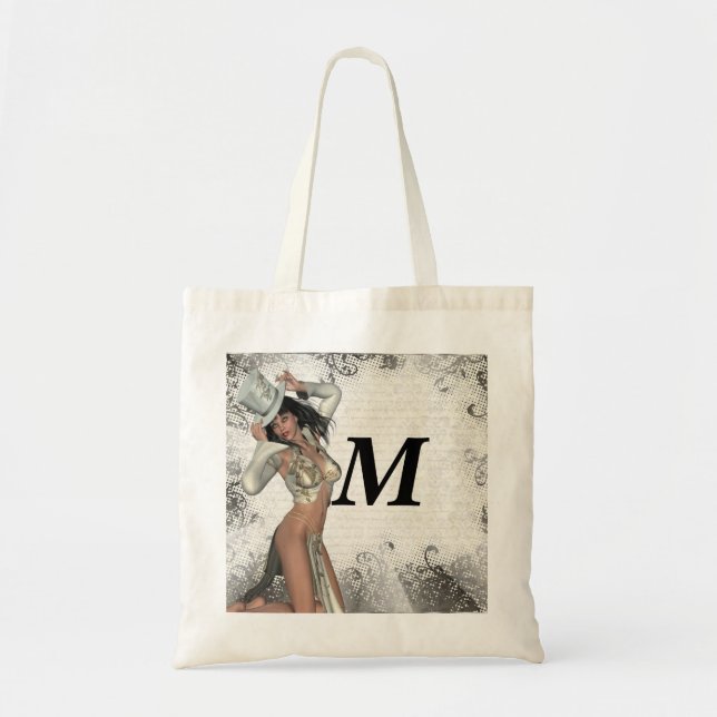 Silver showgirl tote bag (Front)
