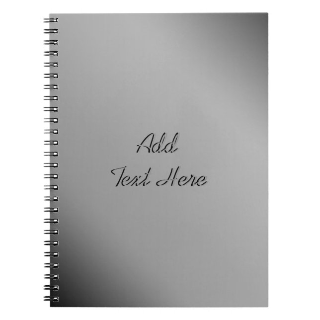 Silver Silk Custom Notebook (Front)