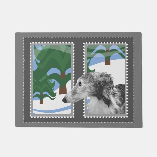 Silver Silken Doormat (Front)