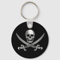 Silver Skull and Crossed Swords