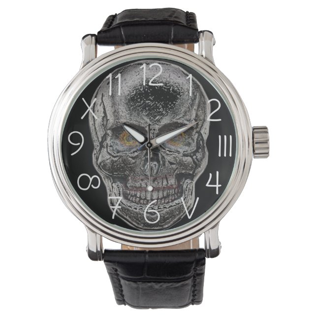 Silver Skull eWatch Watch (Front)