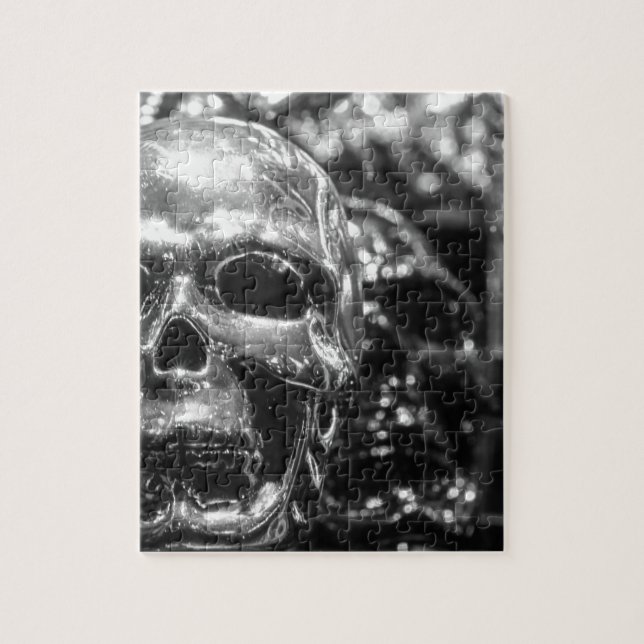 Silver Skull Jigsaw Puzzle (Vertical)