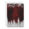 Silver snow pine red Christmas winter wedding