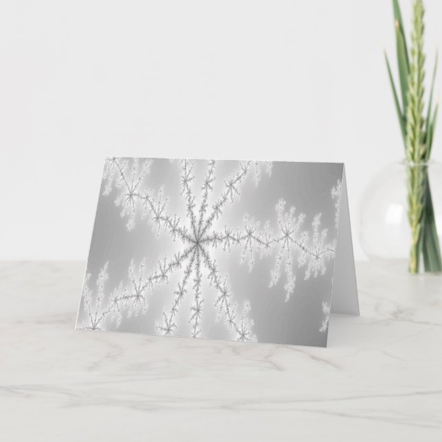 Silver Snowflake Card (Front)