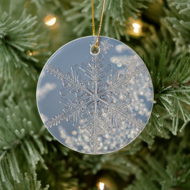 Silver Snowflake Christmas Ornament (Tree)
