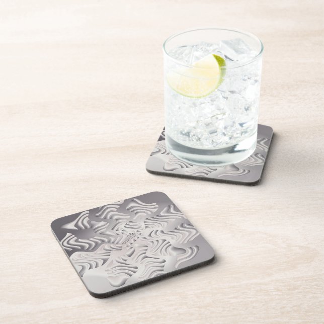 silver snowflake coaster (Right Side)