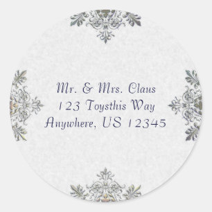 Silver Snowflake Envelope Seal
