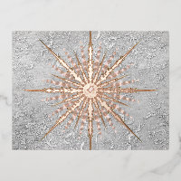 Silver snowflake pink elegant vintage winter