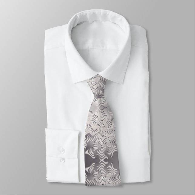 silver snowflake tie (Tied)