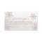 Silver Snowflakes Baby Shower Diaper Raffle Ticket
