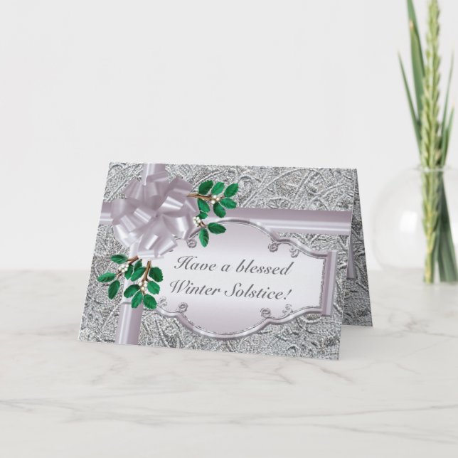 Silver Solstice Holiday Card (Front)
