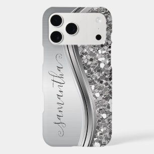 Silver Sparkle Bling Handwritten Personalized