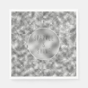 Silver Sparkle Napkin