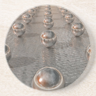 Silver Spheres Coaster