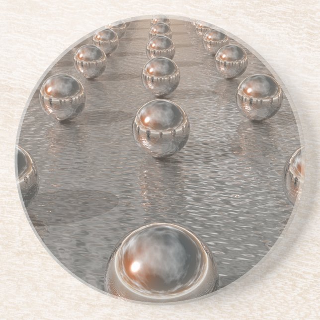 Silver Spheres Coaster (Front)