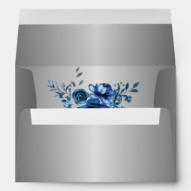 Silver Splendour Wedding Envelopes (Back (Bottom))
