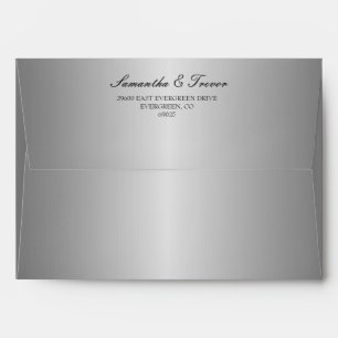 Silver Splendour Wedding Envelopes