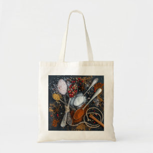 Silver Spoons & Spices Tote Bag
