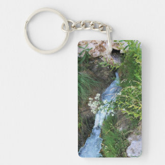 Silver spring keychain