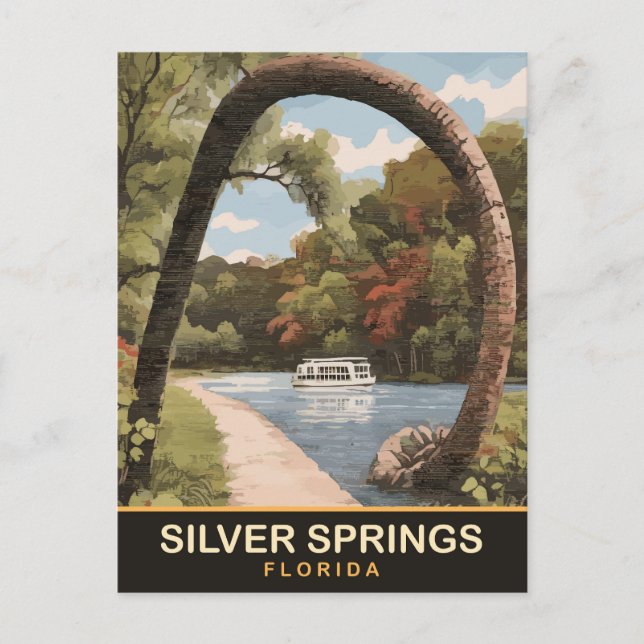 Silver Springs, Florida Postcard (Front)