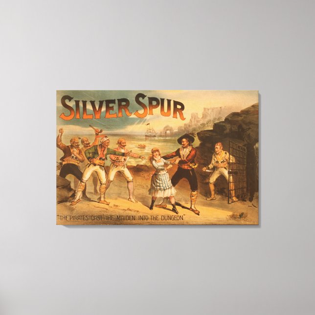 Silver SpurPirates Theatrical Poster Canvas Print (Front)