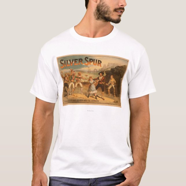 Silver SpurPirates Theatrical Poster T-Shirt (Front)