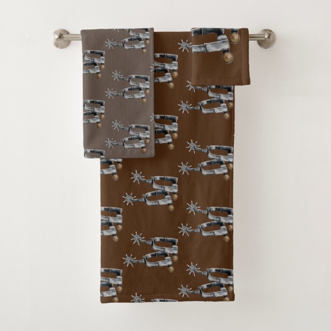 Silver spurs bath towel set (Insitu)