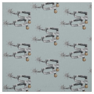Silver spurs fabric