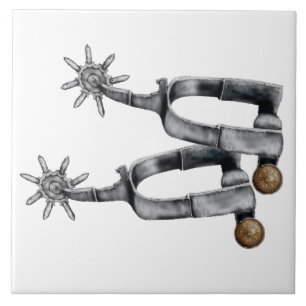 Silver spurs tile