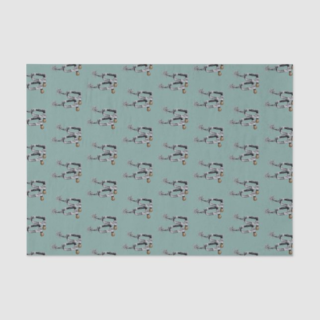Silver spurs tissue paper (Front)