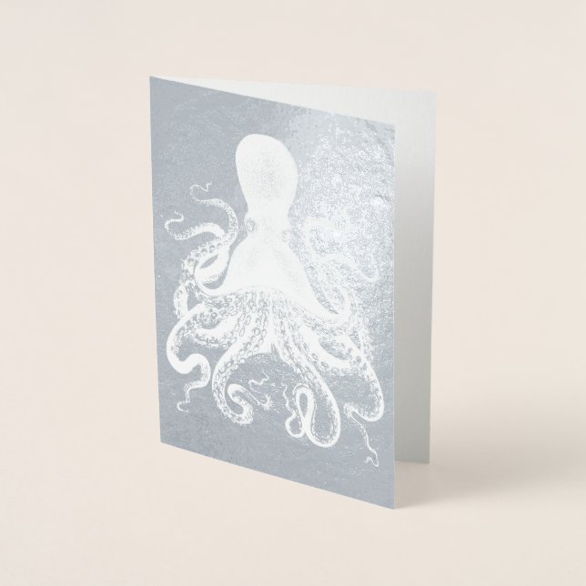Silver Squid Octopus Foil Card (Front)