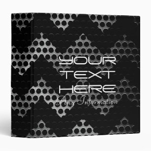 Silver Stainless Steel Hole Metal Chevron Binder
