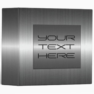 Silver Stainless Steel Metal 2 Binder